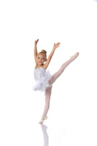 A girl dancing