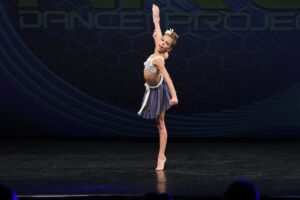 A girl dancing